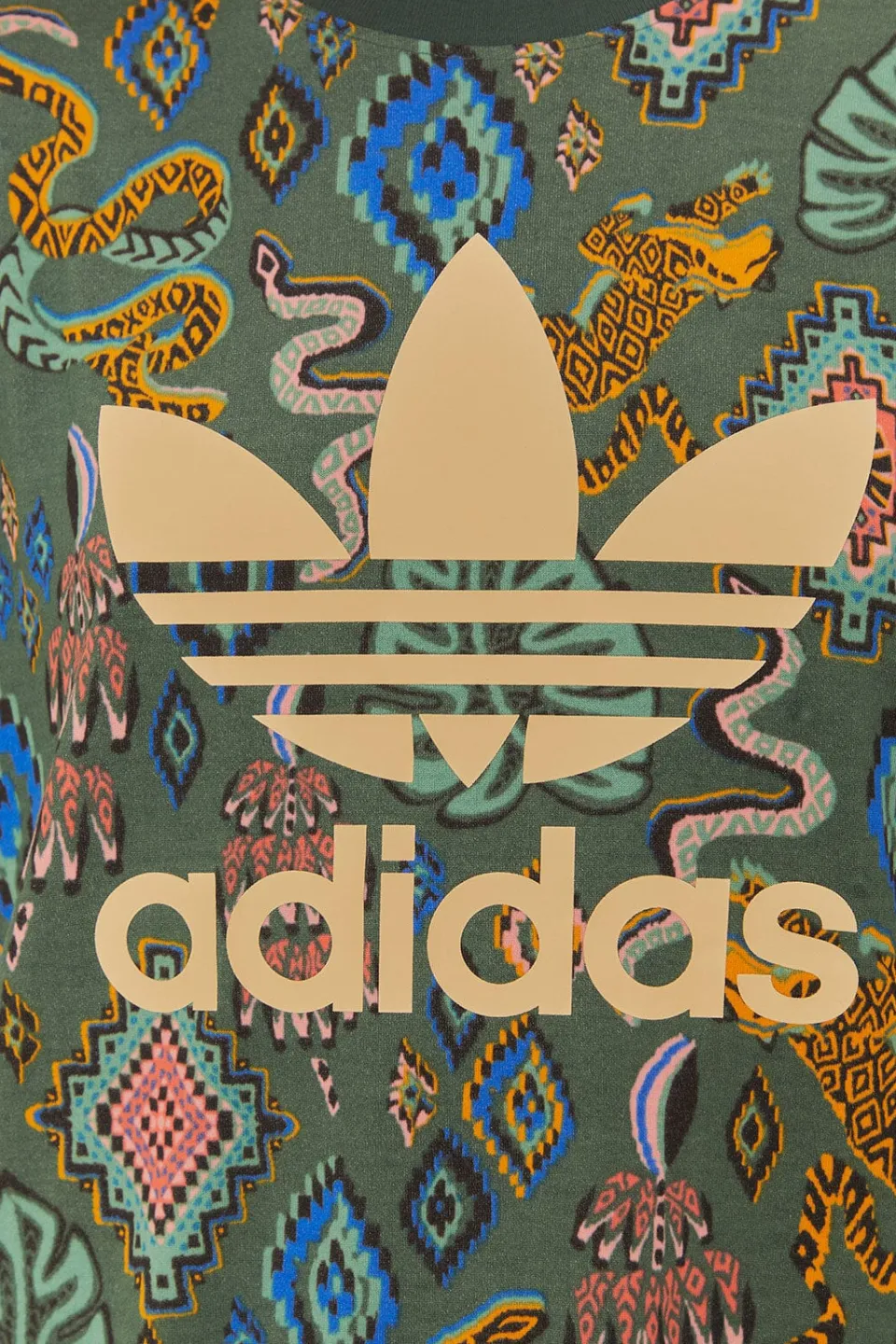 FARM Rio Green Adidas T-Shirt New