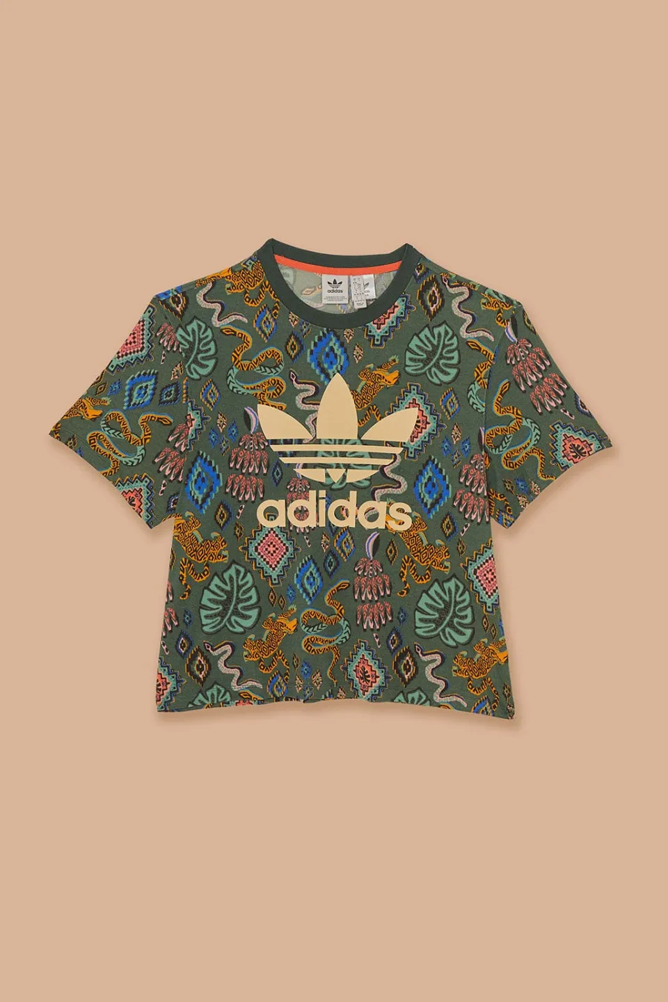 FARM Rio Green Adidas T-Shirt New