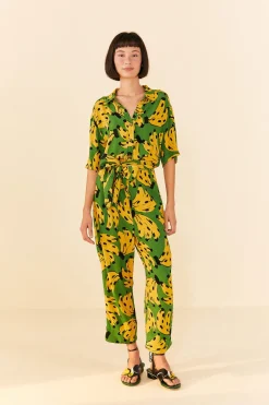 FARM Rio Green Bossa Banana Jumpsuit Sale