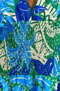 FARM Rio Green Jungle Panther Jumpsuit Hot