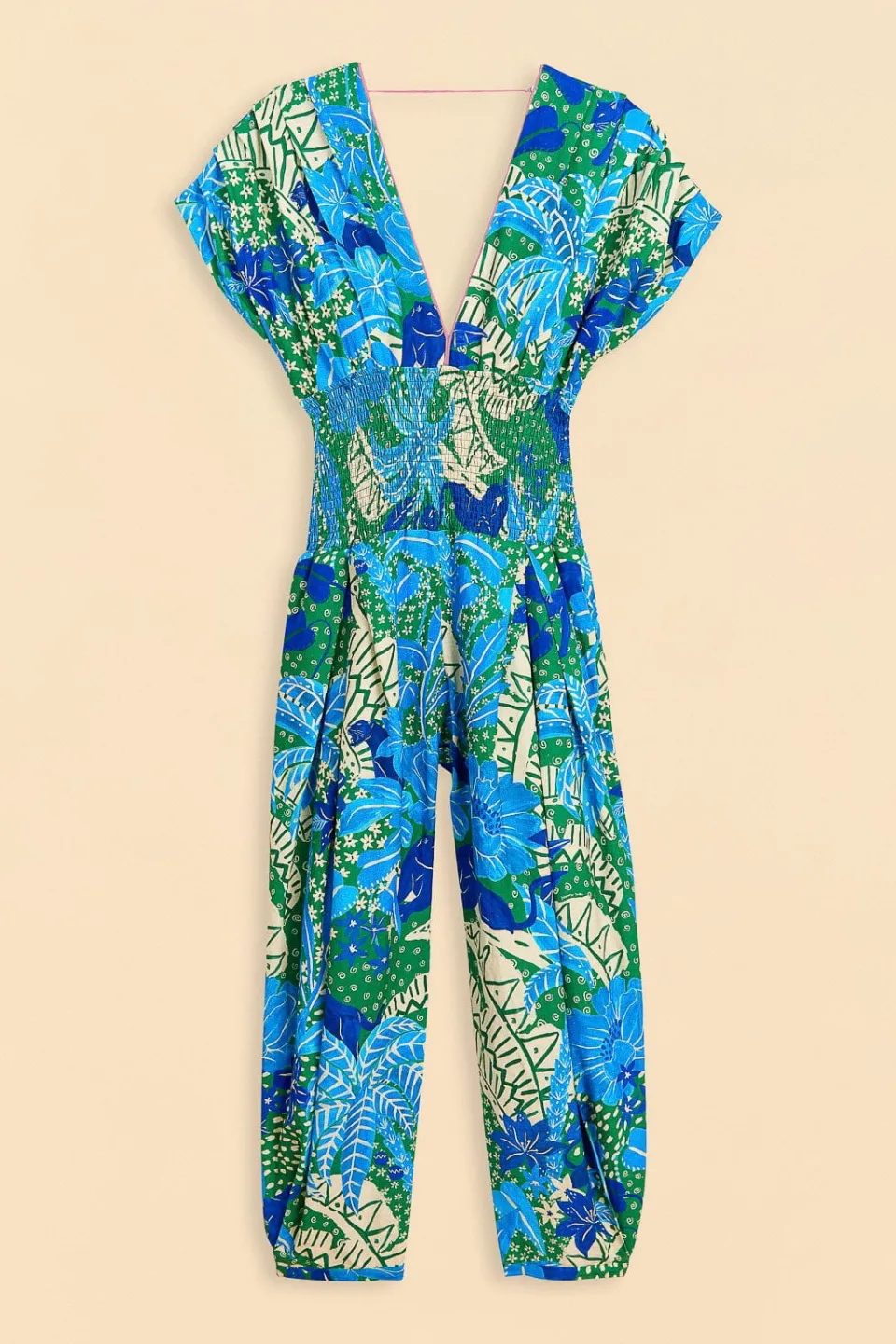 FARM Rio Green Jungle Panther Jumpsuit Hot
