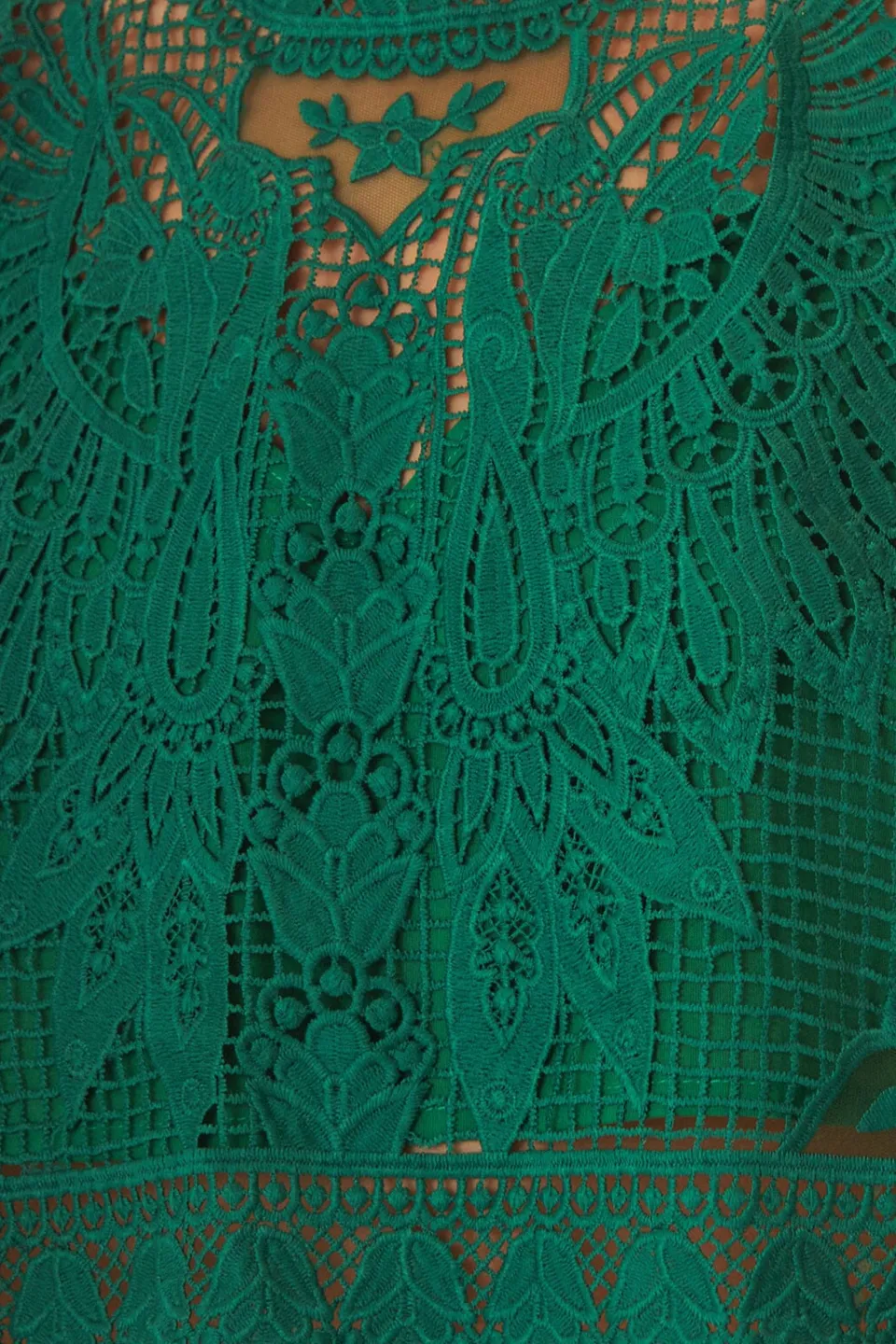 FARM Rio Green Toucans Guipure Sleeveless Top Online