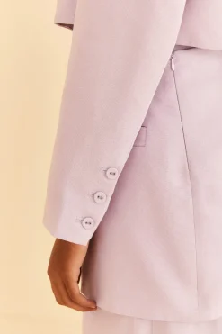 FARM Rio Lilac Cut Out Blazer New