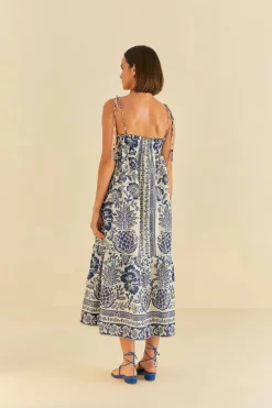 FARM Rio MAXI DRESS | Blue Pineapple Garden Print Best