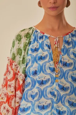 FARM Rio Multicolor Summer Mix Blouse Sale