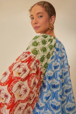 FARM Rio Multicolor Summer Mix Blouse Sale