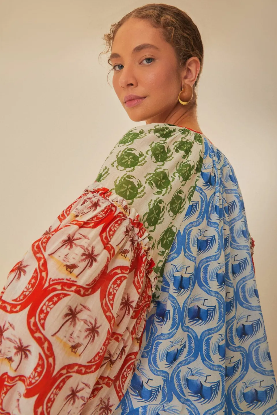 FARM Rio Multicolor Summer Mix Blouse Sale