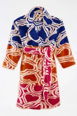 FARM Rio Multicolored Wild Hearts Fleece Coat Discount