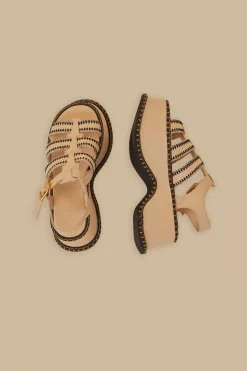 FARM Rio Off-White Artisanal Fisherman Platform Sandal Online