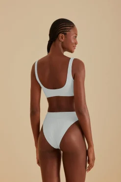 FARM Rio Off-White Banana Matelasse Bikini Bottom Discount
