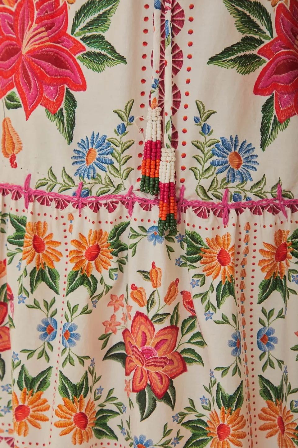 FARM Rio Off-White Bloom Garden Maxi Skirt Best