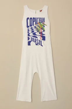 FARM Rio Off-White Copacabana Jersey Jumpsuit Online