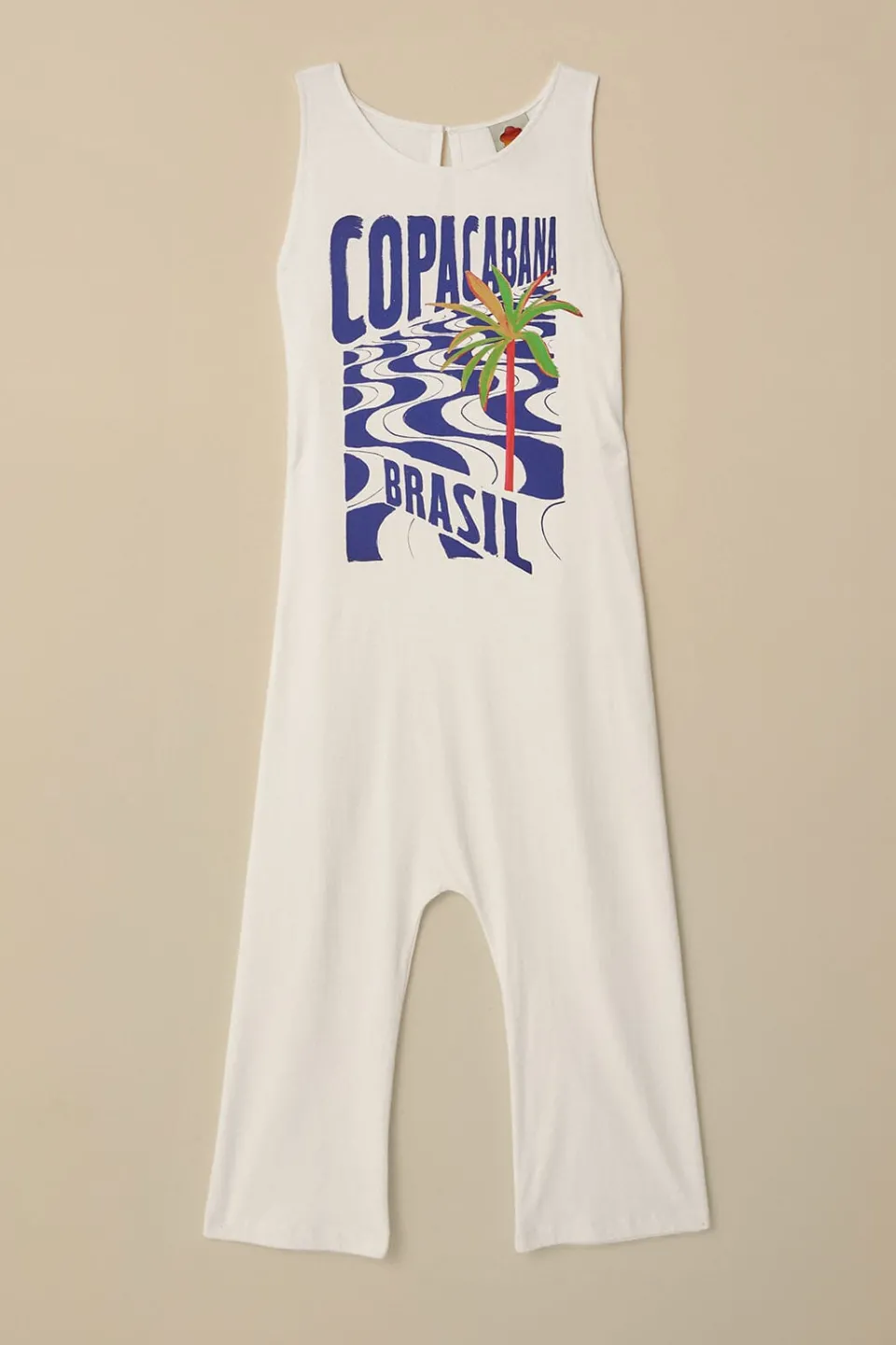 FARM Rio Off-White Copacabana Jersey Jumpsuit Online
