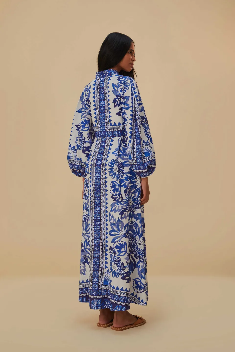 FARM Rio Off-White Flora Tapestry Lenzing™ Ecovero™ Euroflax™ Maxi Dress Clearance