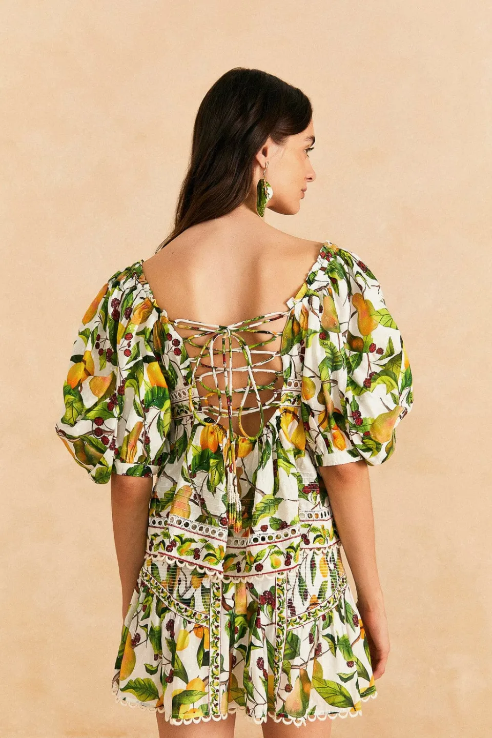 FARM Rio Off-White Fruit Orchard Blouse New