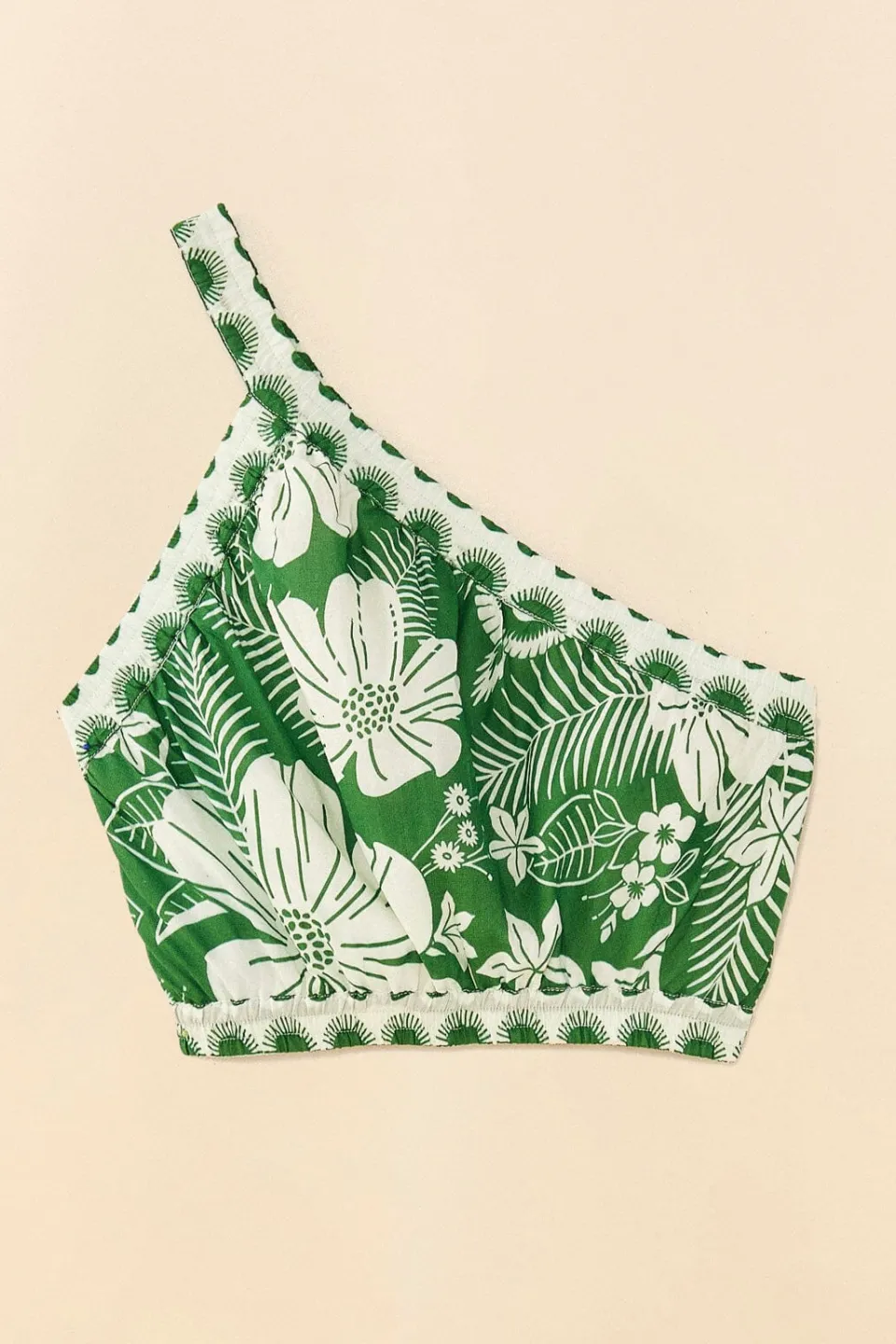 FARM Rio Off-White Macaw Elegance Crop Top Hot