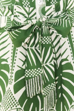 FARM Rio Off-White Macaw Elegance Romper