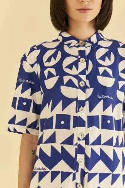 FARM Rio Off-White Pitta Tiles Jumpsuit Online