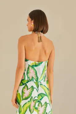 FARM Rio Off-White Summer Foliage Croped Top Online