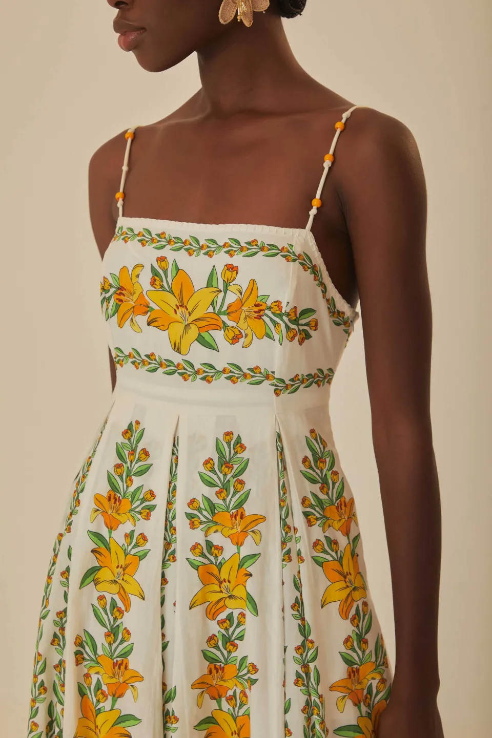 FARM Rio Off-White Tropical Lightness Sleeveless Maxi Dress Best