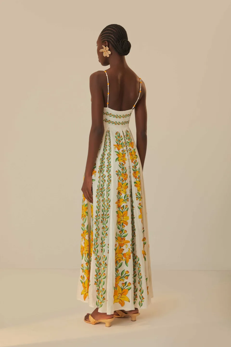 FARM Rio Off-White Tropical Lightness Sleeveless Maxi Dress Best