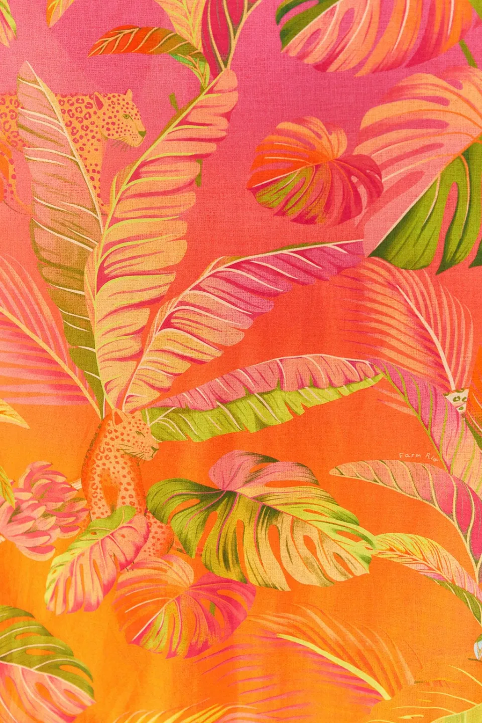 FARM Rio Orange Ombre Forest Maxi Dress Clearance