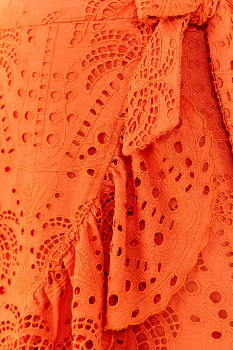 FARM Rio Orange Palm Tree Richilier Mini Skirt Discount