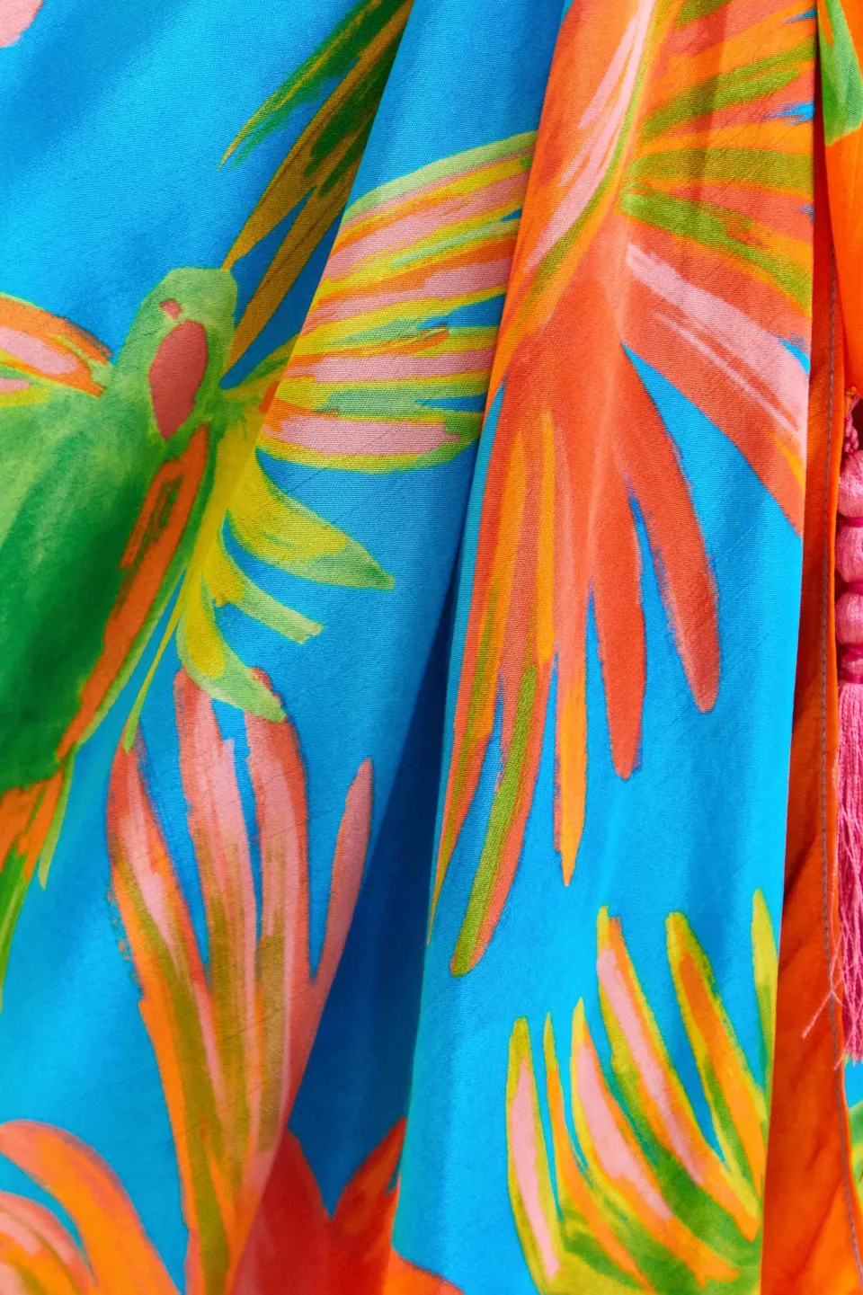 FARM Rio Painted Birds Scarf Midi Skirt Discount