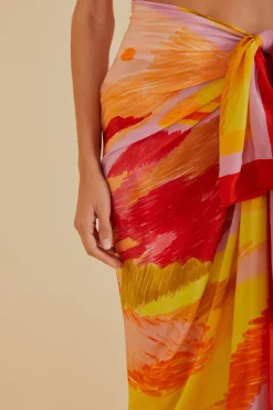 FARM Rio Painted Fishes Sarong
