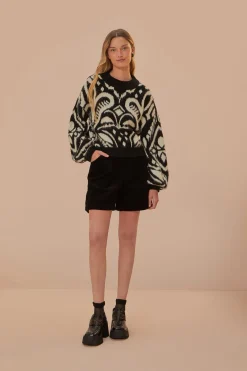 FARM Rio Pineapple Ikat Knit Sweater Online