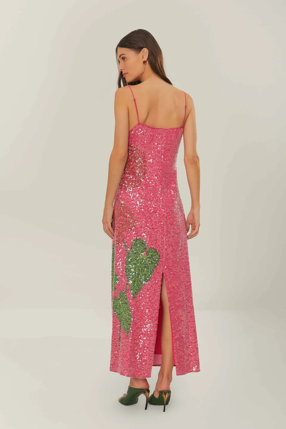 FARM Rio Pink Anthurium Flowers Slip Maxi Dress Online