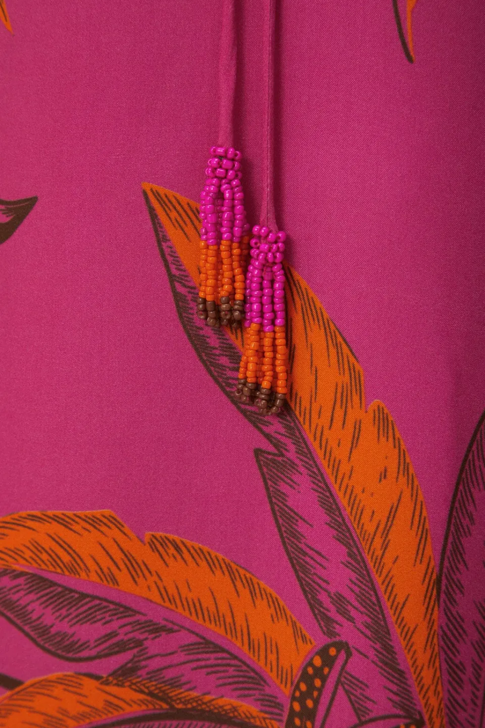 FARM Rio Pink Beach Forest Lenzing™ Ecovero™ Viscose Maxi Dress