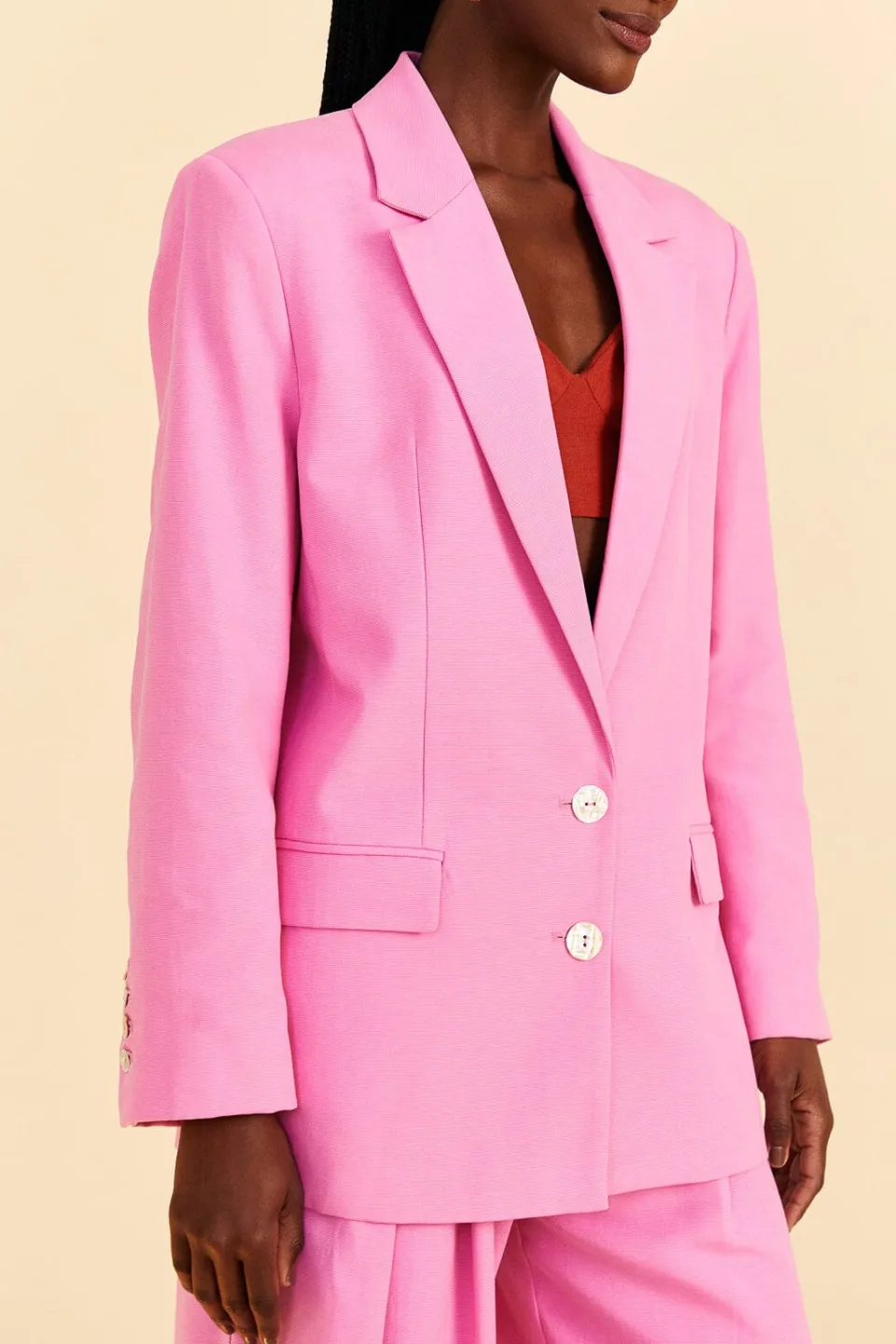 FARM Rio Pink Blazer New