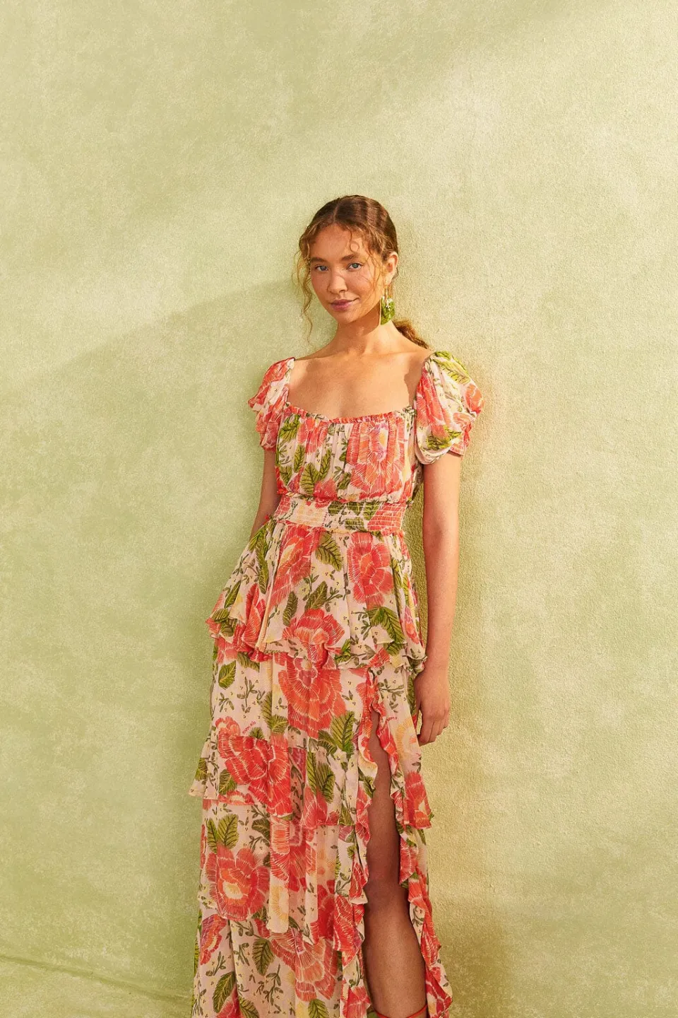FARM Rio Pink Blooming Floral Maxi Dress Clearance