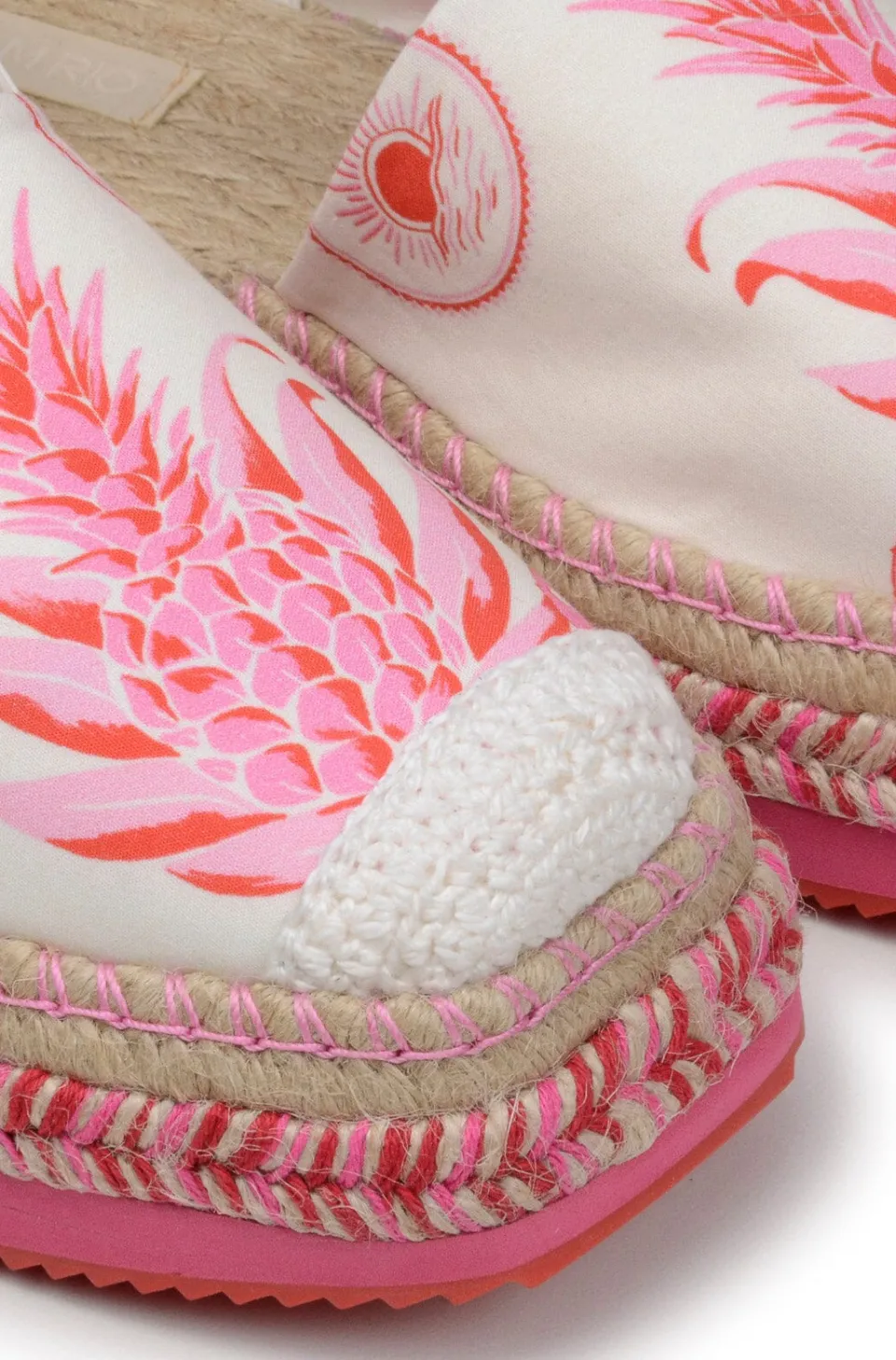 FARM Rio Pink Fruit Juice Espadrille Platform Sandal