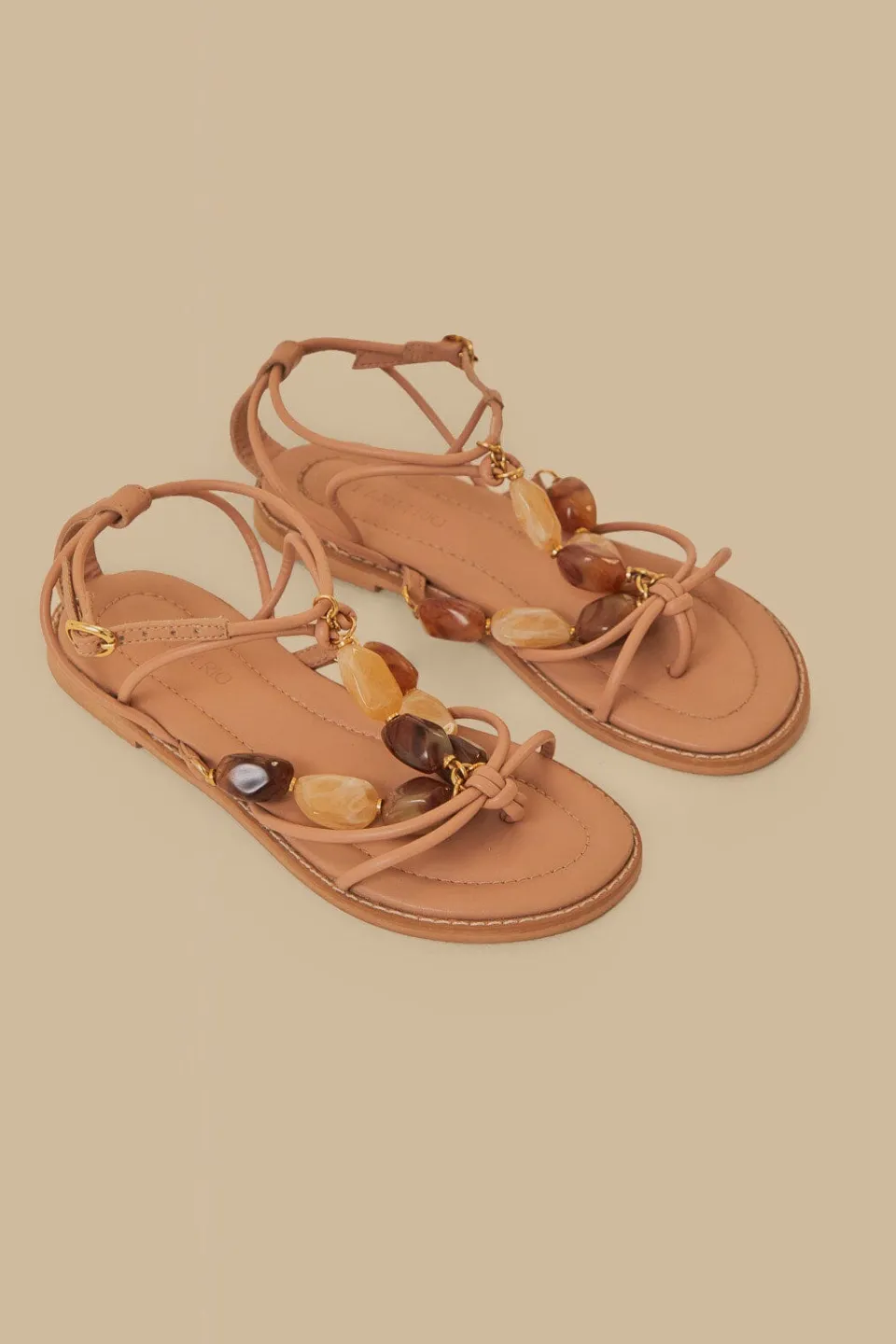 FARM Rio Pink Gem Straps Sandal Hot