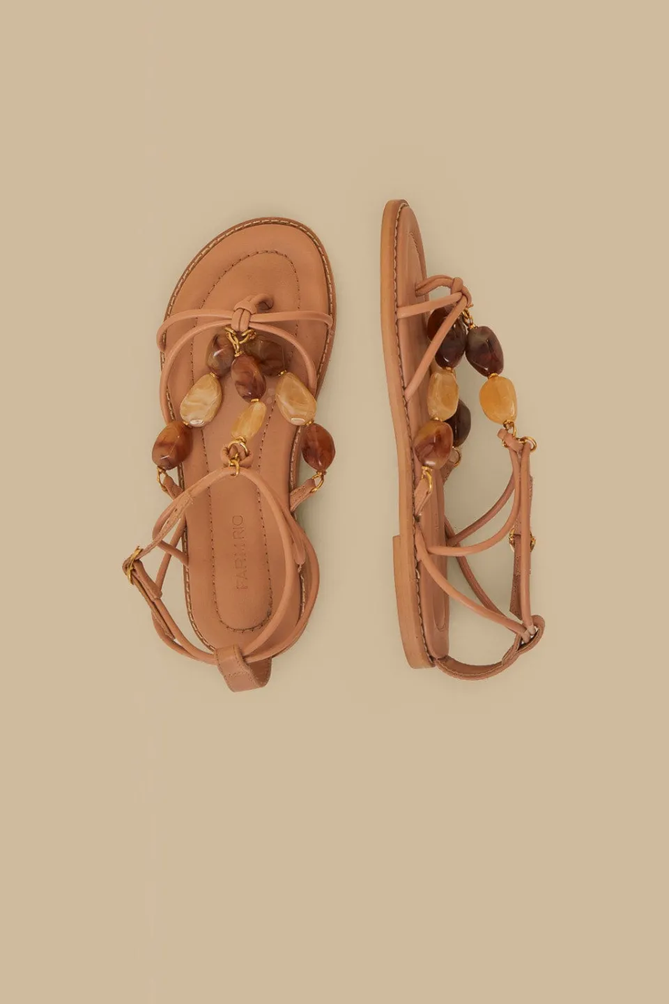 FARM Rio Pink Gem Straps Sandal Hot