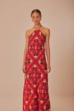 FARM Rio Pink Luize Sleeveless Maxi Dress Best