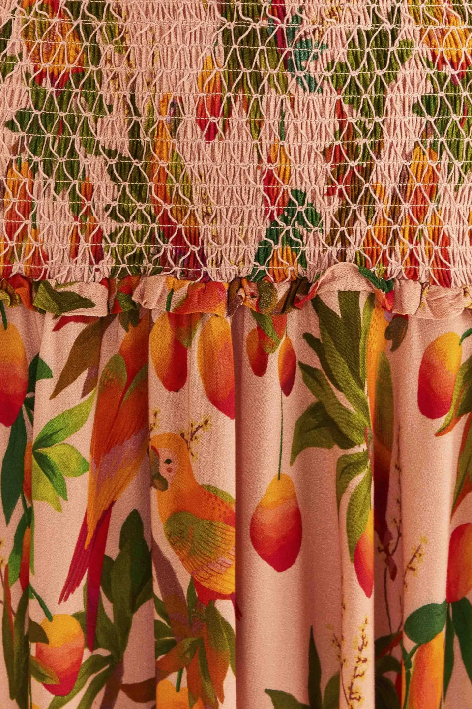 FARM Rio Pink Mango Trees Midi Dress Online