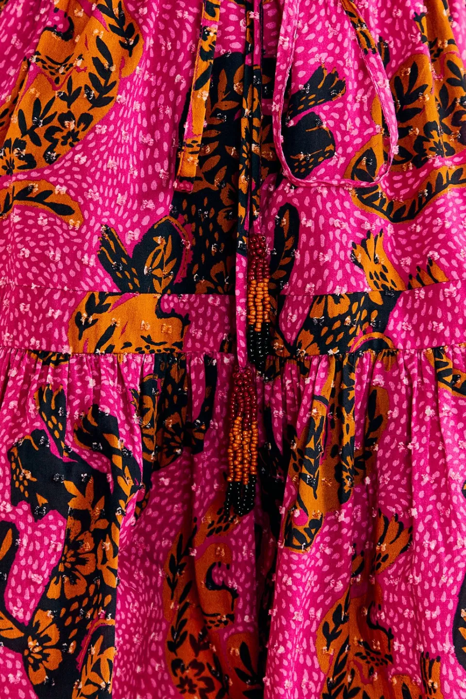 FARM Rio Pink Wild Leopards Mini Dress Best