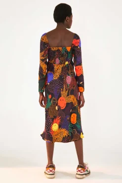 FARM Rio Pop Jungle Smiley® Midi Dress