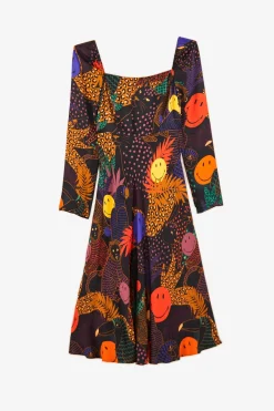 FARM Rio Pop Jungle Smiley® Midi Dress