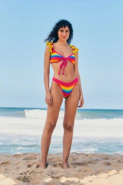 FARM Rio RAINBOW CROCHET BIKINI BOTTOM
