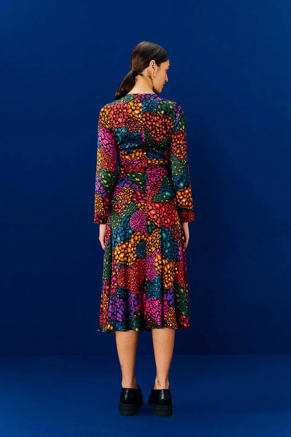 FARM Rio Rainbow Hearts Lenzing™ Ecovero™ Viscose Midi Dress