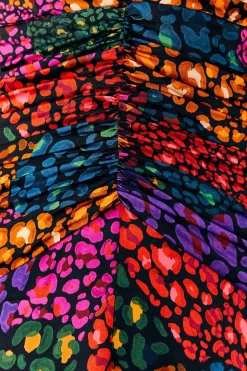 FARM Rio Rainbow Hearts Lenzing™ Ecovero™ Viscose Midi Dress