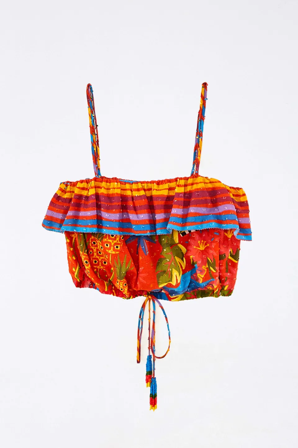 FARM Rio RED CROP TOP | Magic Forest Print Online
