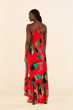 FARM Rio Red Heliconia Maxi Dress Best