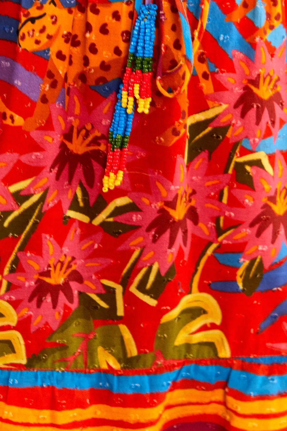 FARM Rio RED MIDI SKIRT | Magic Forest Print Clearance
