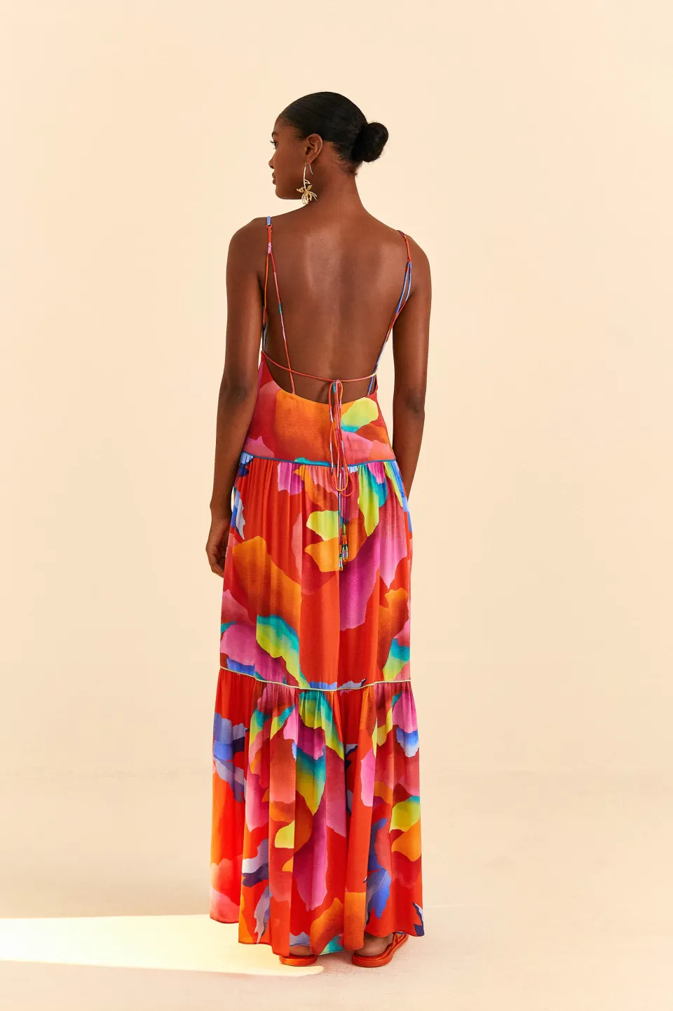 FARM Rio Red Ombre Chita Maxi Dress