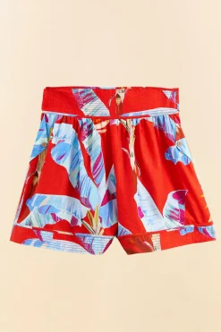 FARM Rio Red Sweet Jungle Organic Cotton Shorts Hot